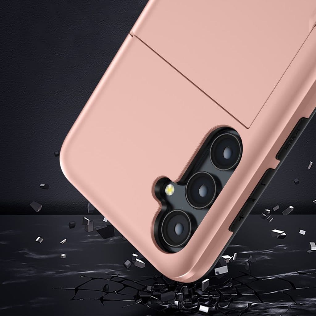 Samsung Galaxy S24 Plus Skal med glidkortshållare - Army Grön