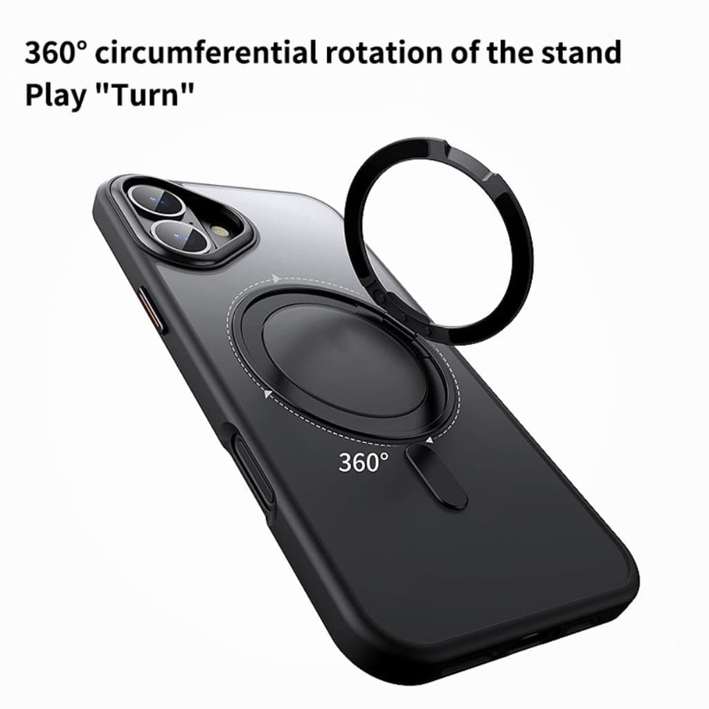 iPhone 16 Plus Skal med stativ - Svart - Bild 5