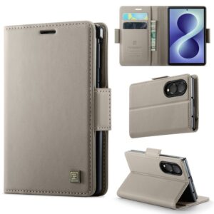 AUTSPACE Samsung Galaxy Z Fold8 Plånboksfodral i PU-läder med RFID-skydd - Grå