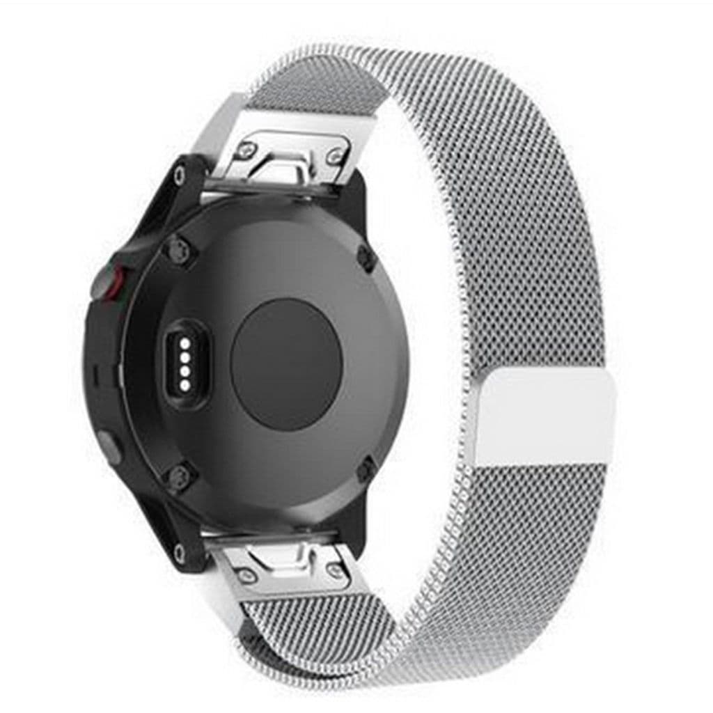 Garmin Fenix 5S Milanesiskt klockarmband - Silver