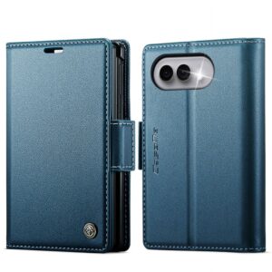 CASEME iPhone Duo Plånboksfodral med RFID-skydd och tre kortfack - Blå