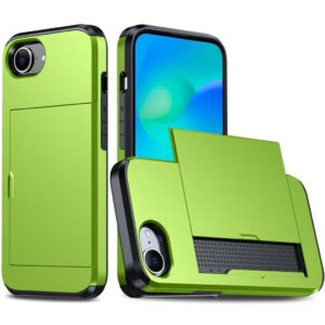 iPhone 16e Skal med Kortfack - Grön