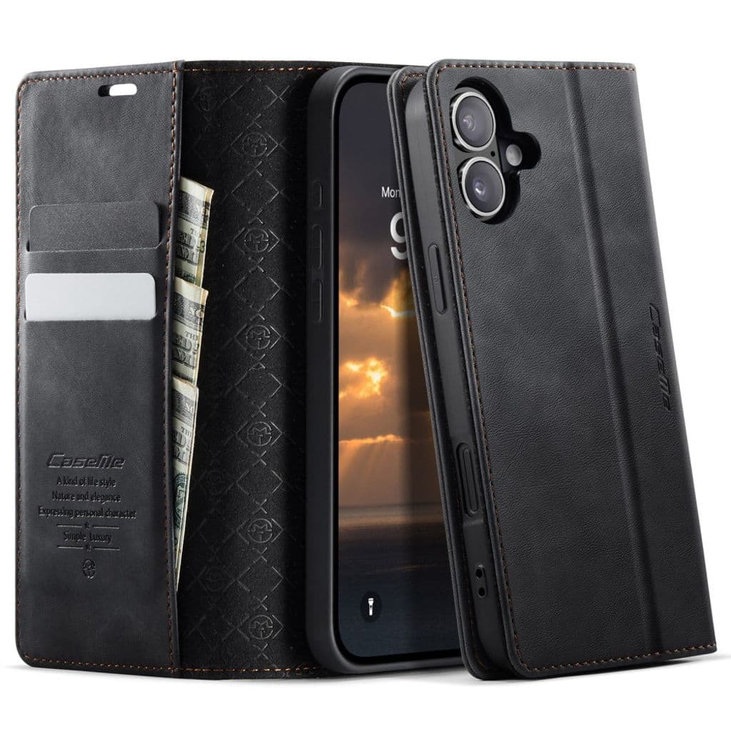 CASEME iPhone 16 Fodral med Stativ - Svart