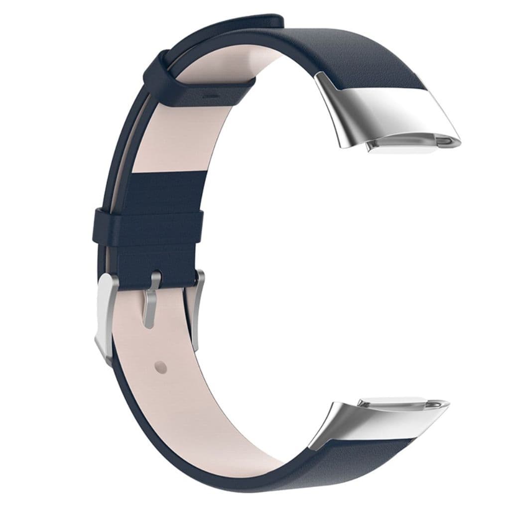 Fitbit Charge 6/5 Klockarmband i läder - Mörkblå - Bild 3