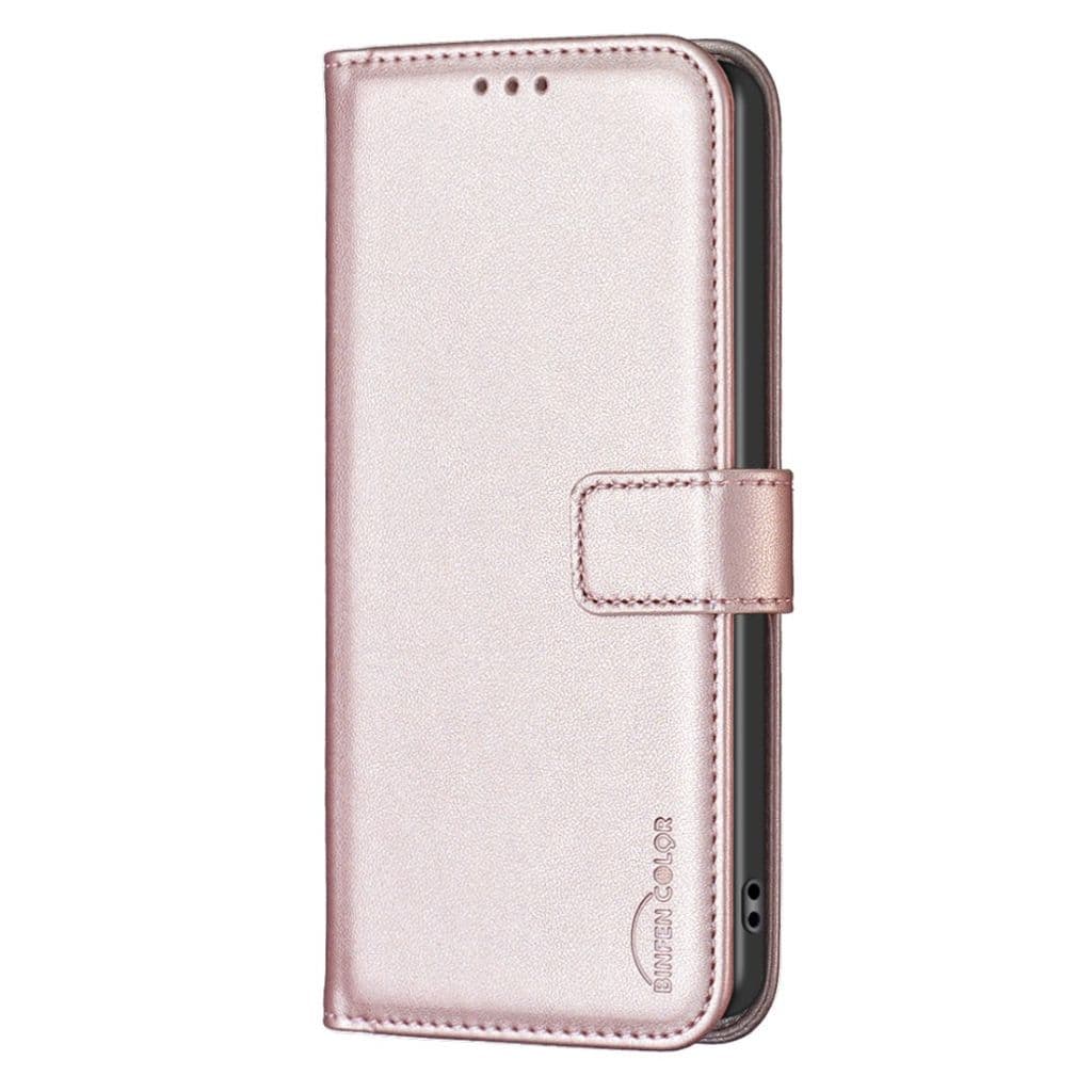 BINFEN COLOR Motorola Moto E14 / G04 / G04s / G24 4G Plånboksfodral - Roséguld