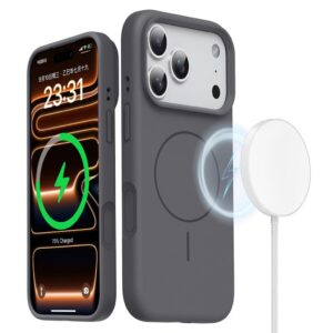 iPhone 18 Pro Max/17 Pro Max MagSafe Skal i Silikon - Grå