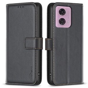 BINFEN COLOR Motorola Moto E14 / G04 / G04s / G24 4G Plånboksfodral - Svart