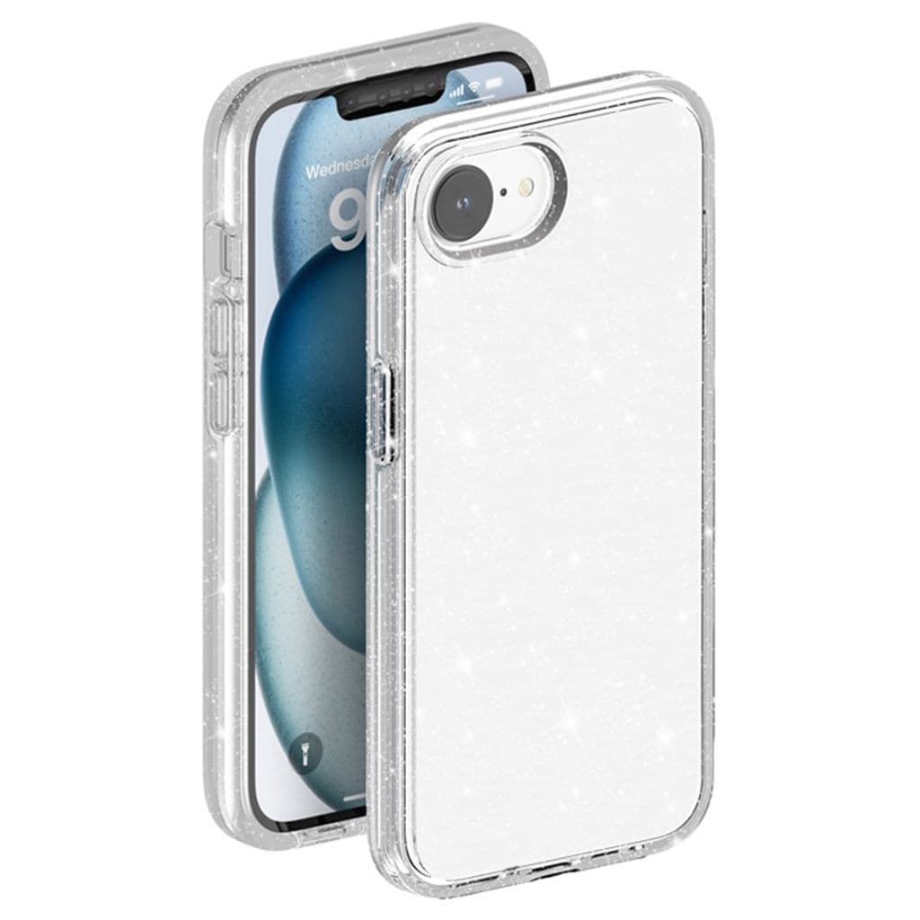iPhone 16e Skal med Glitter - Transparent - Bild 4