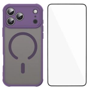 iPhone 18 Pro Max MagSafe Skal med skärmskydd - Lila