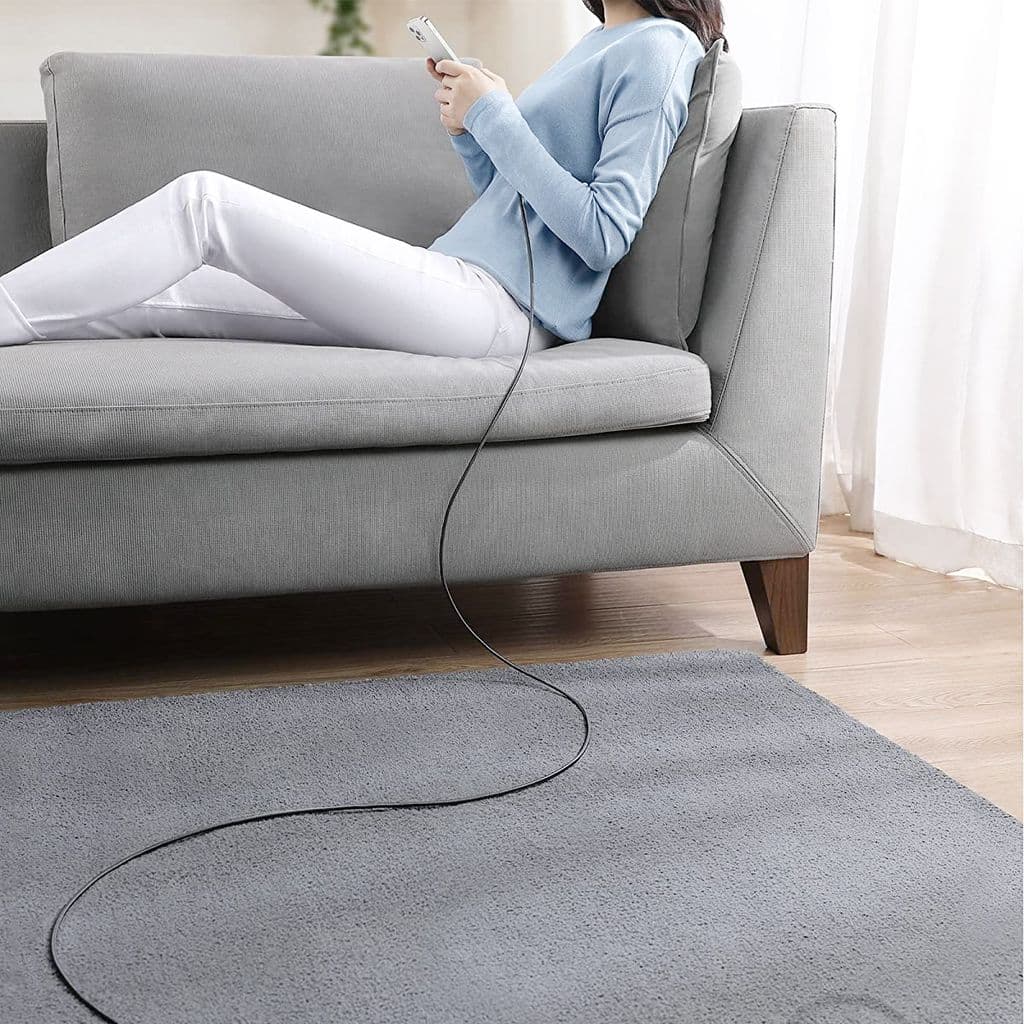 NEXTBATT USB-C till USB-C vinklad kabel 60W, 2m - Svart - Bild 2
