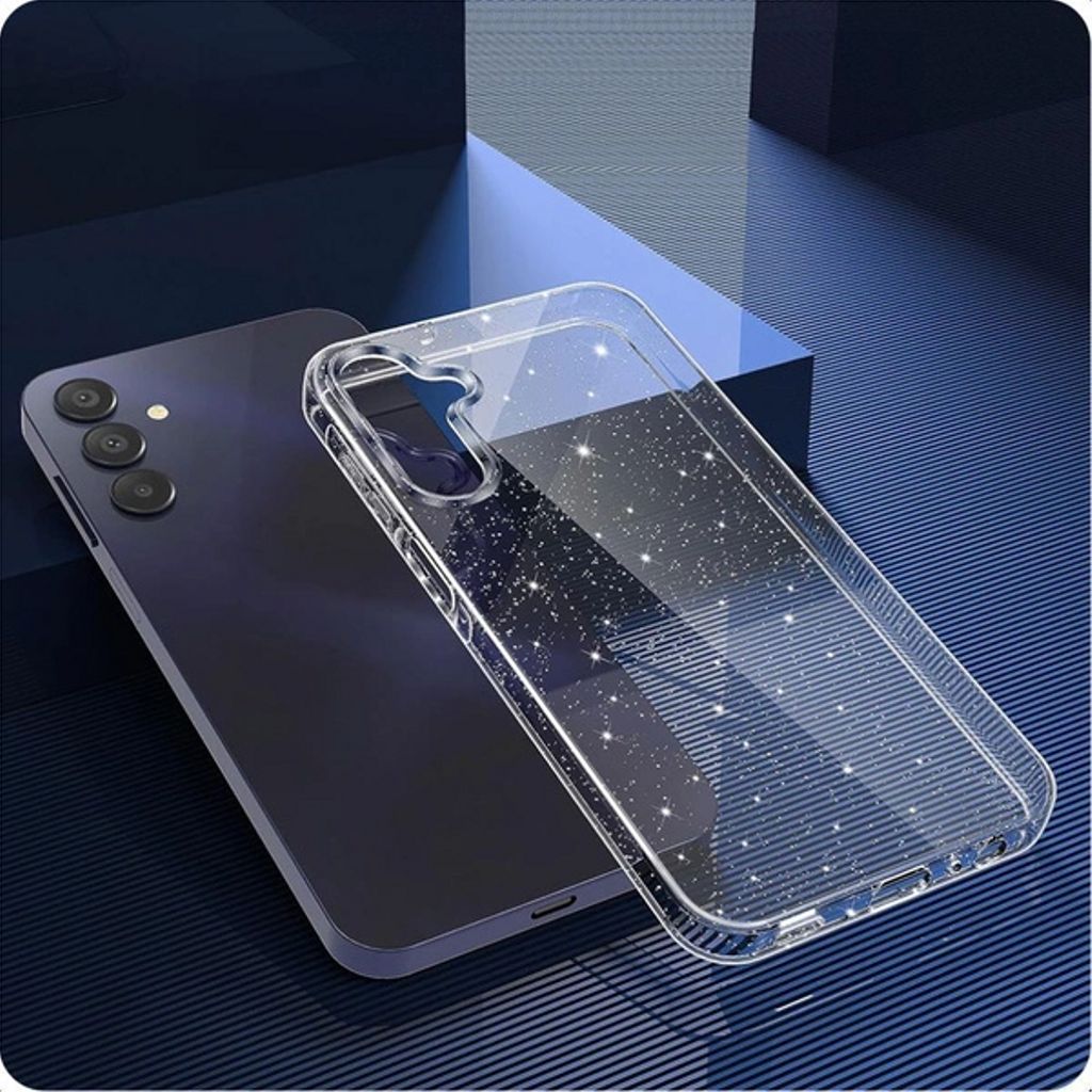 Tech-Protect Samsung Galaxy S25 Flexair Glitter Skal - Transparent - Bild 5