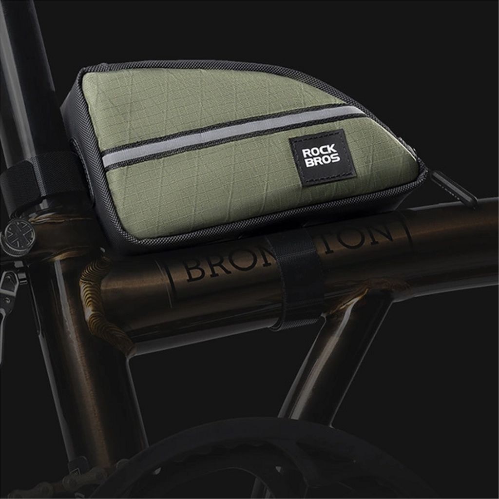 Rockbros Cykelväska Triangel För Ram 0.8L - Grön - Bild 2