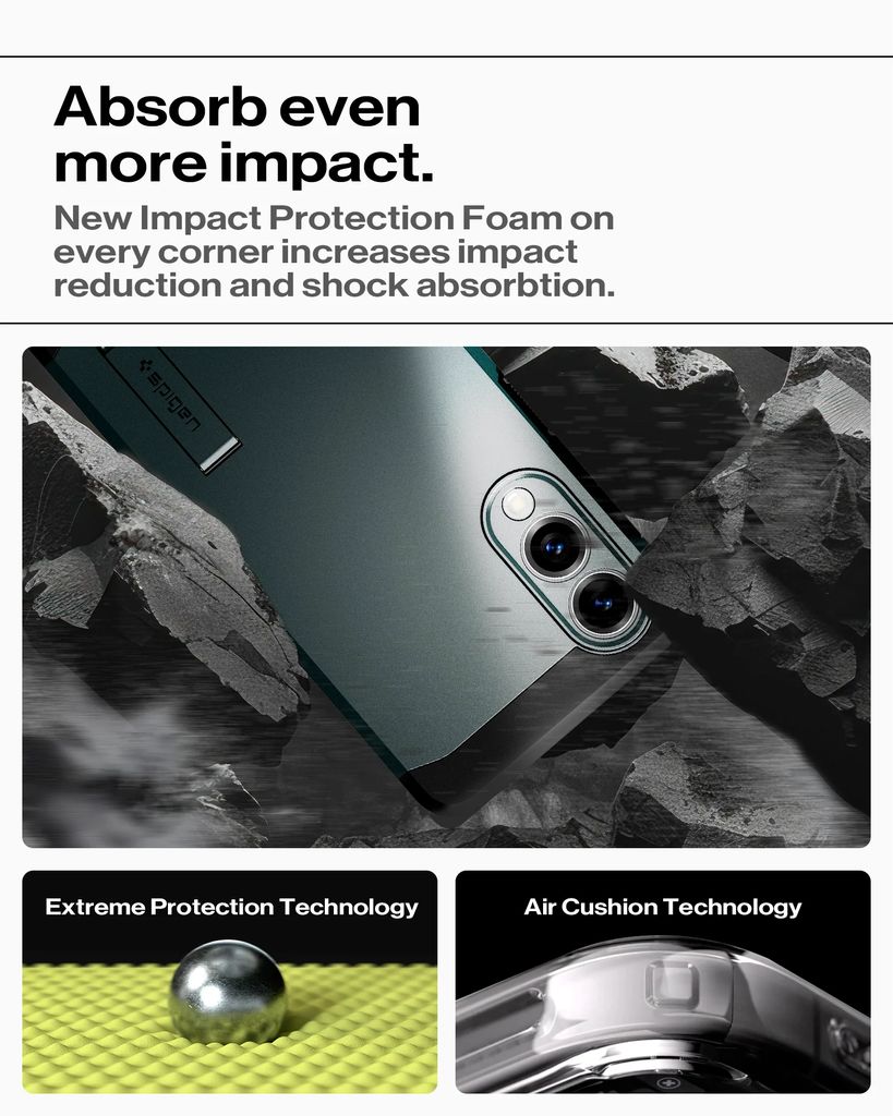 Spigen Samsung Galaxy S25 Edge Tough Armor MagFit Skal - Svart - Bild 6