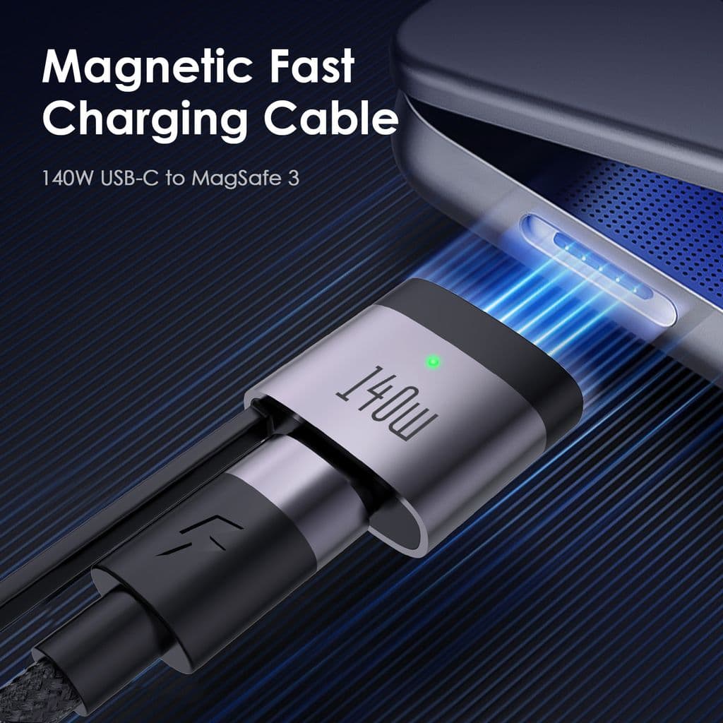 SiGN USB-C till USB-A + Magsafe3 laddningskabel, 240W - Bild 2