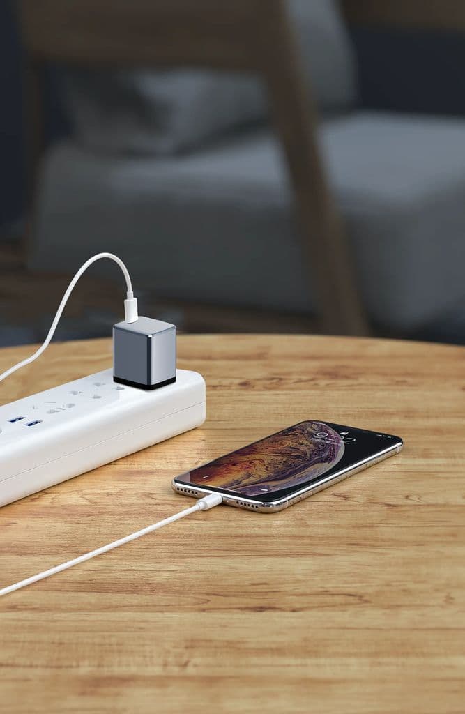 NEXTBATT 20W Snabbladdare | USB-C | Svart/Grå - Bild 6