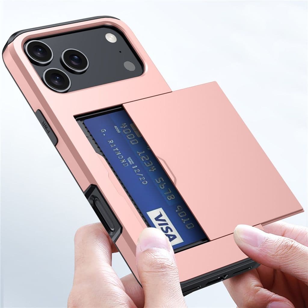 iPhone 17 Pro Max Skal med kortfack - Grå - Bild 7
