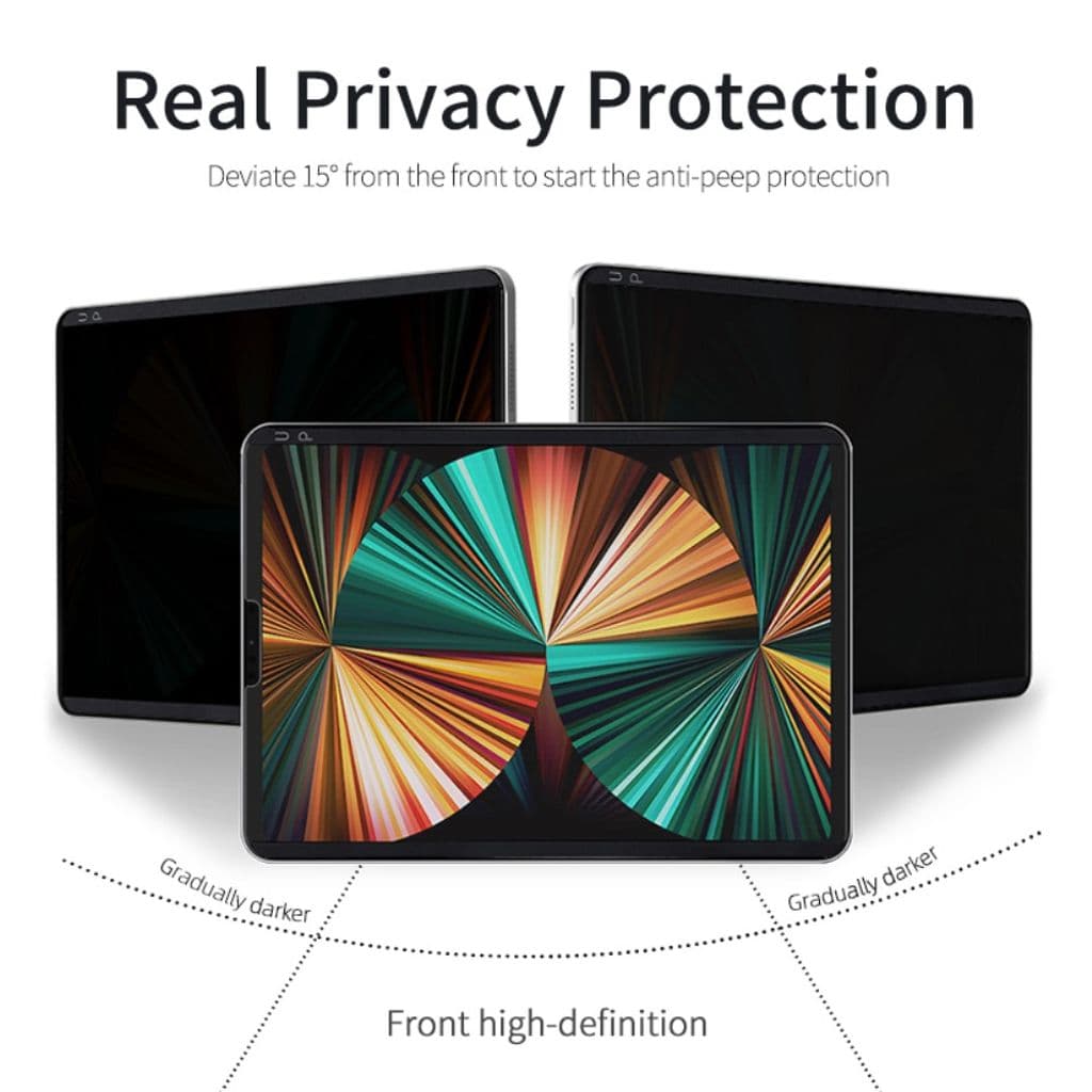 Samsung Galaxy Tab S10 Plus/S9 Plus/S8 Plus/S7 Plus/S7 FE Privacy Skärmskydd - Bild 2