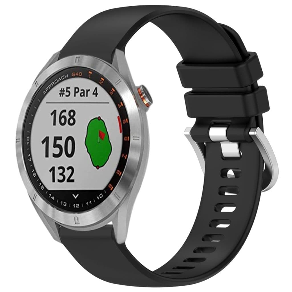 Garmin Approach S40 Kockarmband i silikon enfärgat - Svart - Bild 5