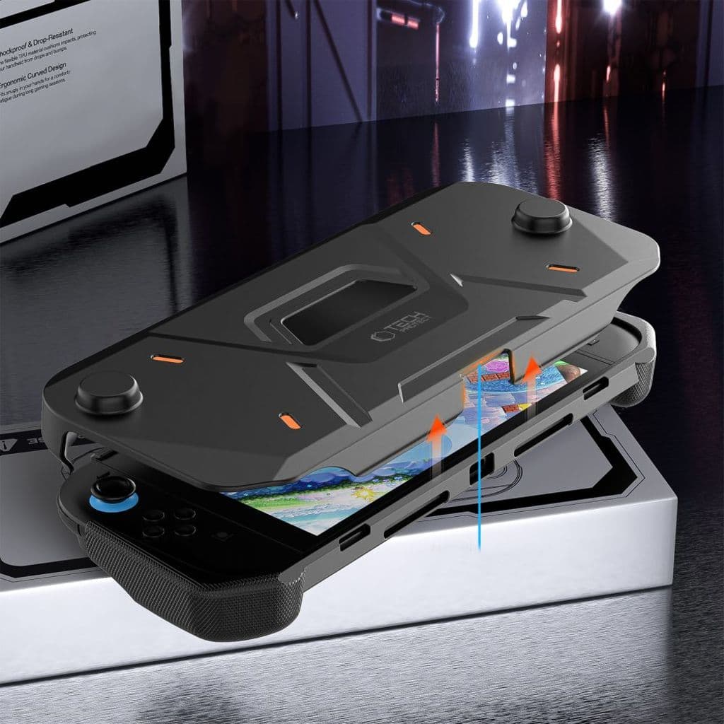 Tech-Protect Carbonox skal till Nintendo Switch 2 - Svart - Bild 5