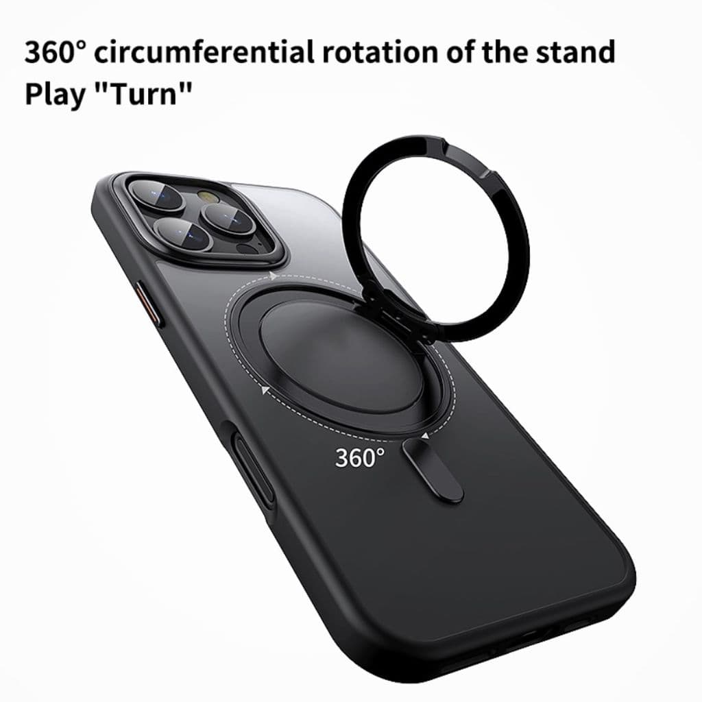iPhone 16 Pro Max Skal med stativ - Mörkblå - Bild 2