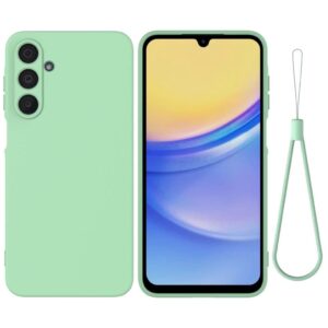 Samsung Galaxy A16 Silikonskal med handrem- Grön
