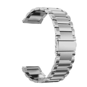 Samsung Gear S3 Frontier/Classic m.fl. Armband i rostfritt stål - Silver