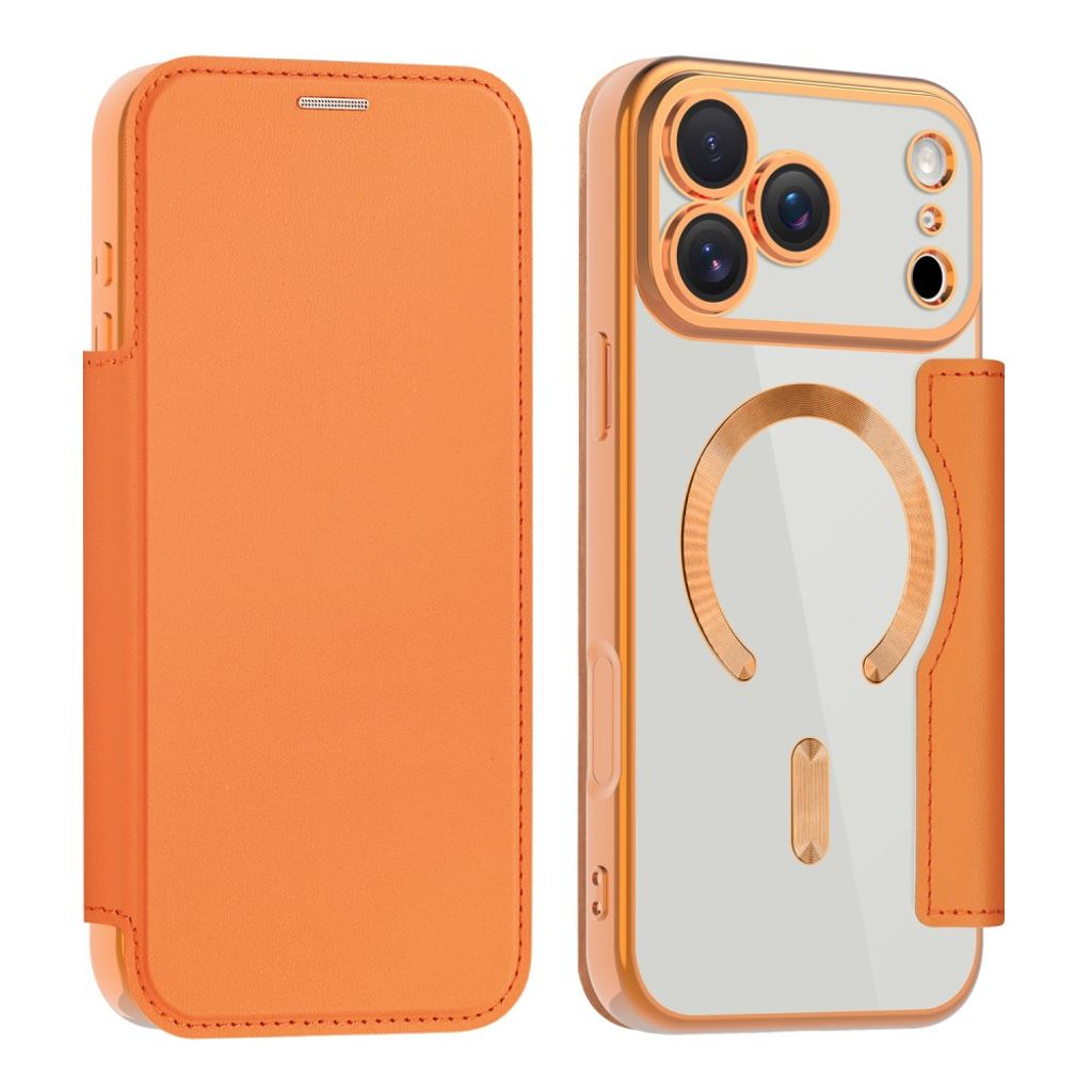 iPhone 17 Pro Max MagSafe Plånboksfodral - Orange