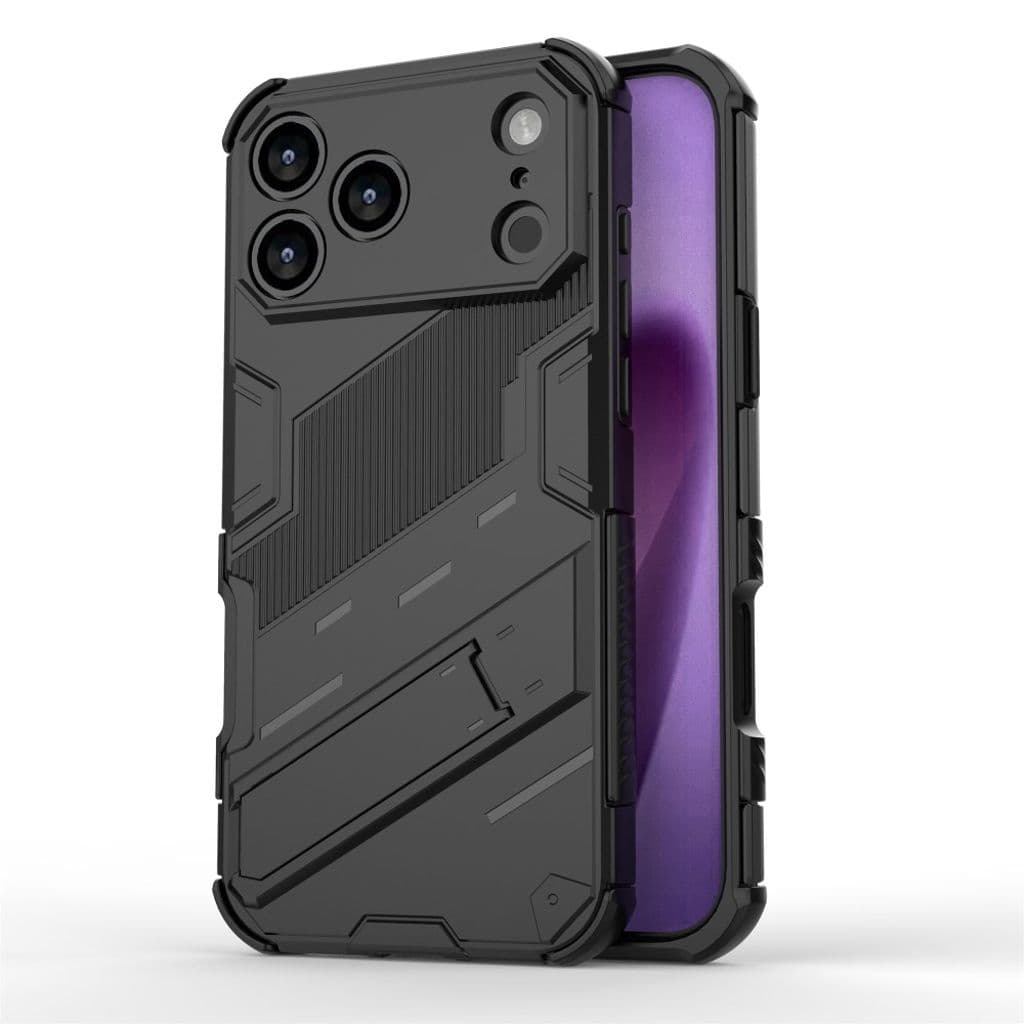 iPhone 17 Pro Skal med Stativ - Svart