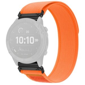 Garmin Fenix 8 Pro/Quatix 8/Tactix 8 47mm Elastiskt nylonarmband - Orange