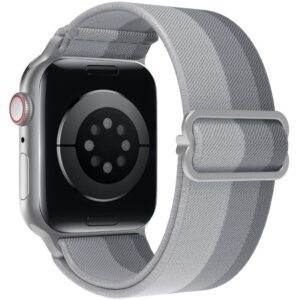 AHASTYLE Vävt nylonarmband till Apple Watch 49/46/44/42mm - Grå