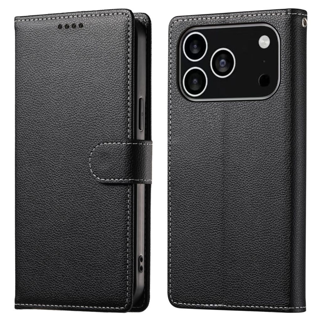 iPhone 18 Pro/17 Pro Plånboksfodral - Svart