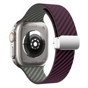 Apple Watch 49/46/44/42mm Armband Kolfiber - Lila