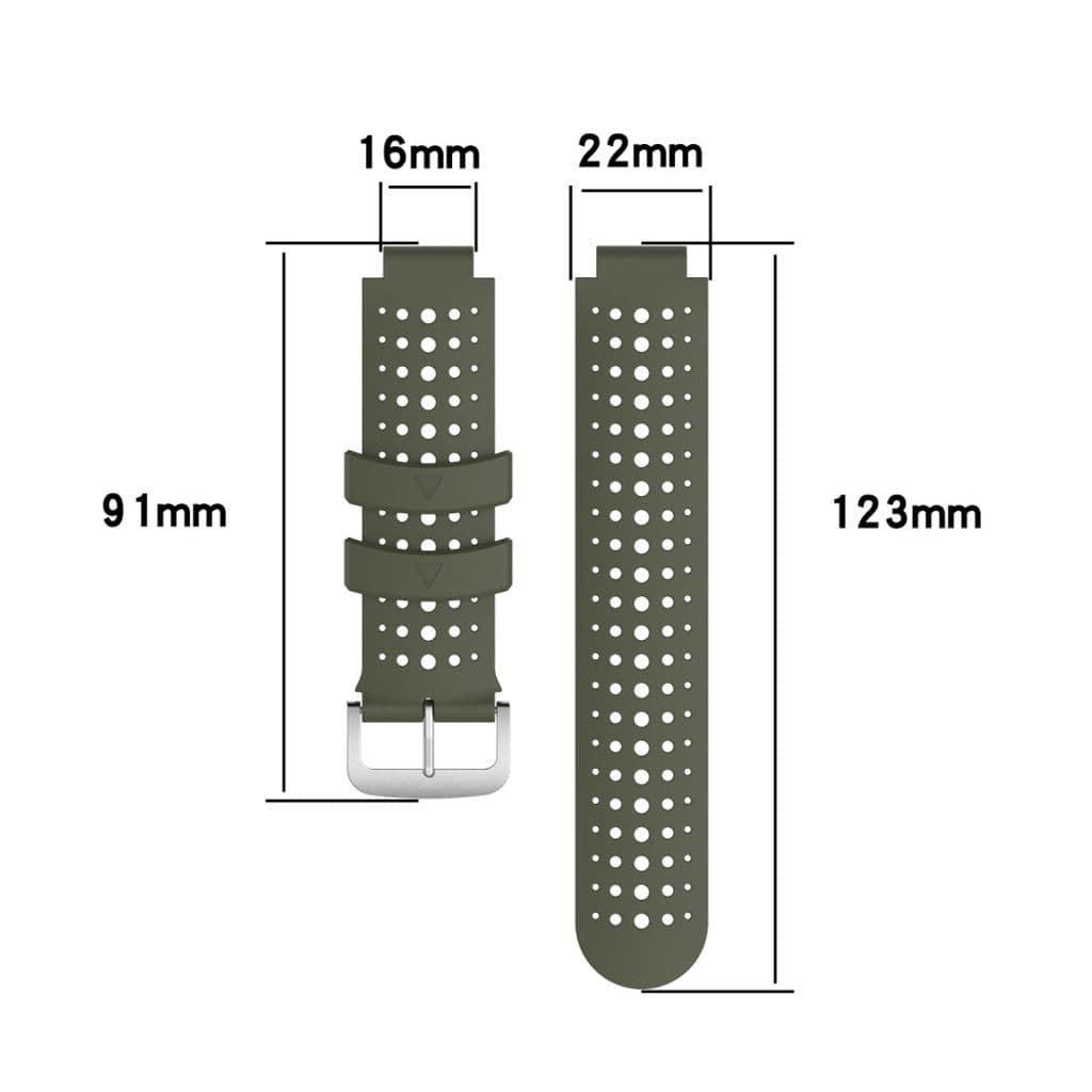 Garmin Forerunner 735XT/620/630/220/230/238 Tvåfärgat Klockarmband - Grön/Svart - Bild 6