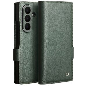 QIALINO Samsung Galaxy Z Fold8 Ultra Plånboksfodral i äkta läder - Grön