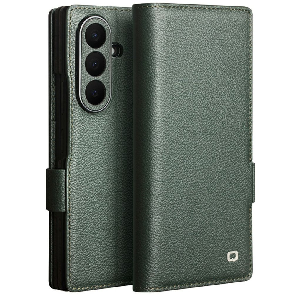 QIALINO Samsung Galaxy Z Fold8 Ultra Plånboksfodral i äkta läder - Grön