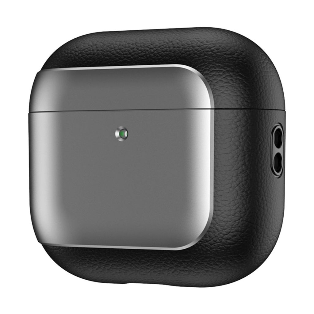 AirPods 4/5 Stöttåligt TPU-fodral med bärrem - Grå