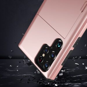 Samsung Galaxy S23 Ultra Skal med glidkortshållare - Svart