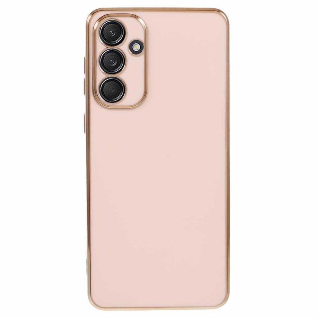 Samsung Galaxy A56 5G Skal med elektropläterad ram - Rosa