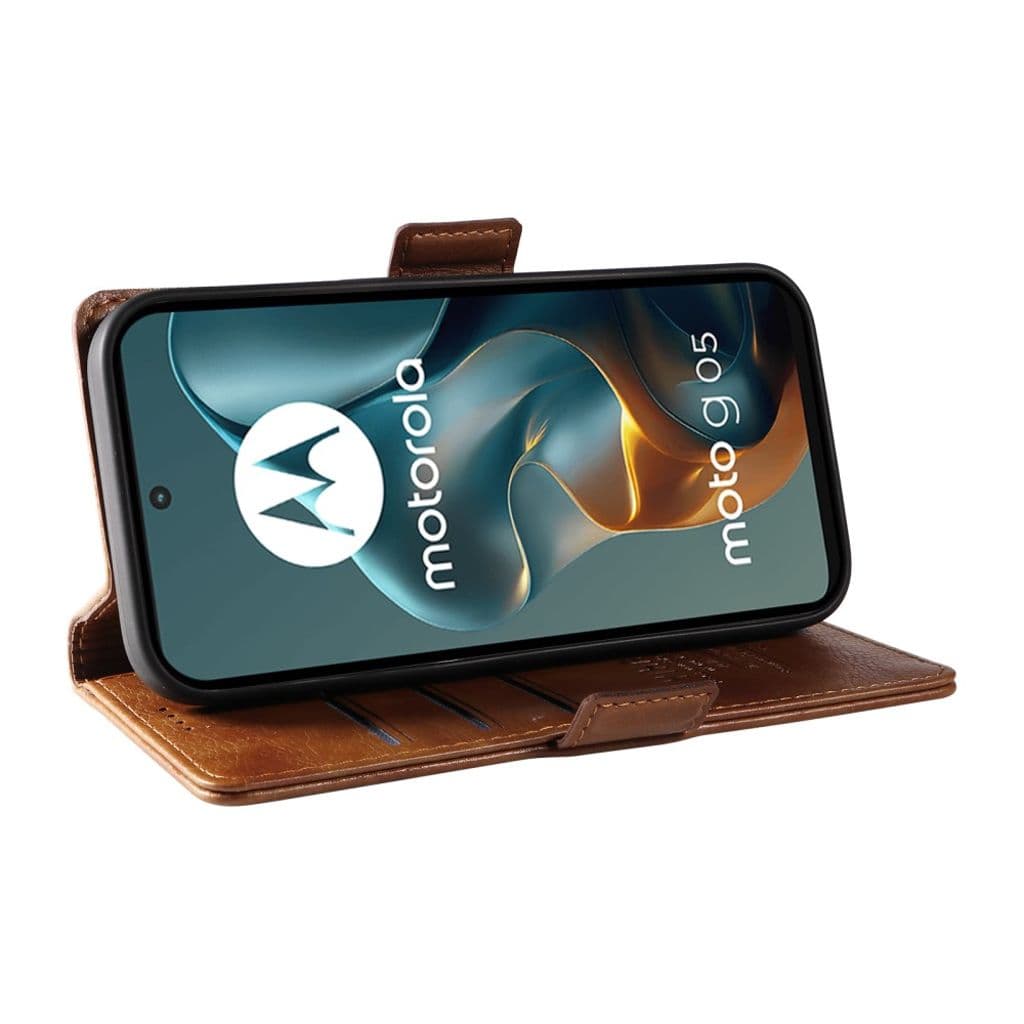 YIKATU Motorola Moto G05 4G Fodral - Brun
