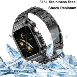 Apple Watch Ultra 49mm Klockarmband med Skal - Svart