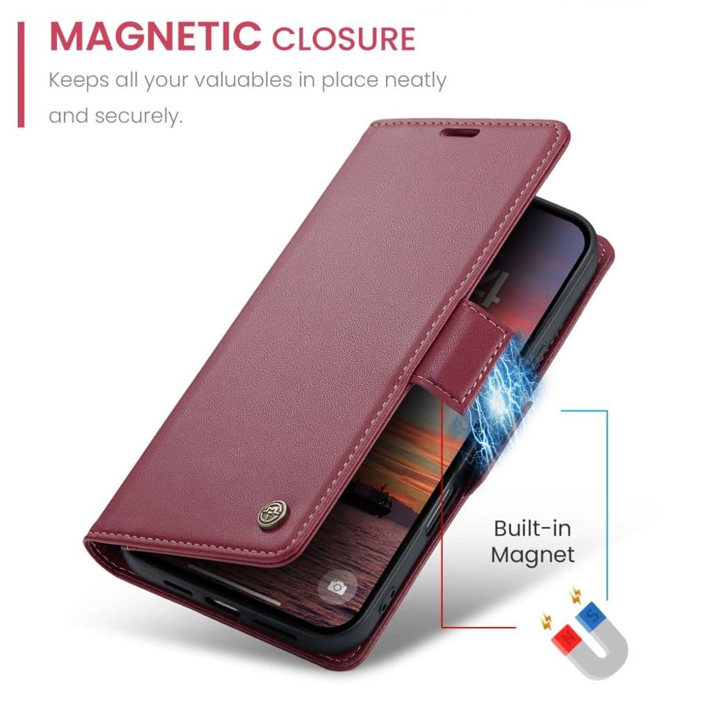 CASEME iPhone Air Fodral med Kortfack - Röd - Bild 10