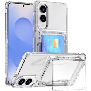 Samsung Galaxy S25 Edge kortöppning ställfodral - Transparent