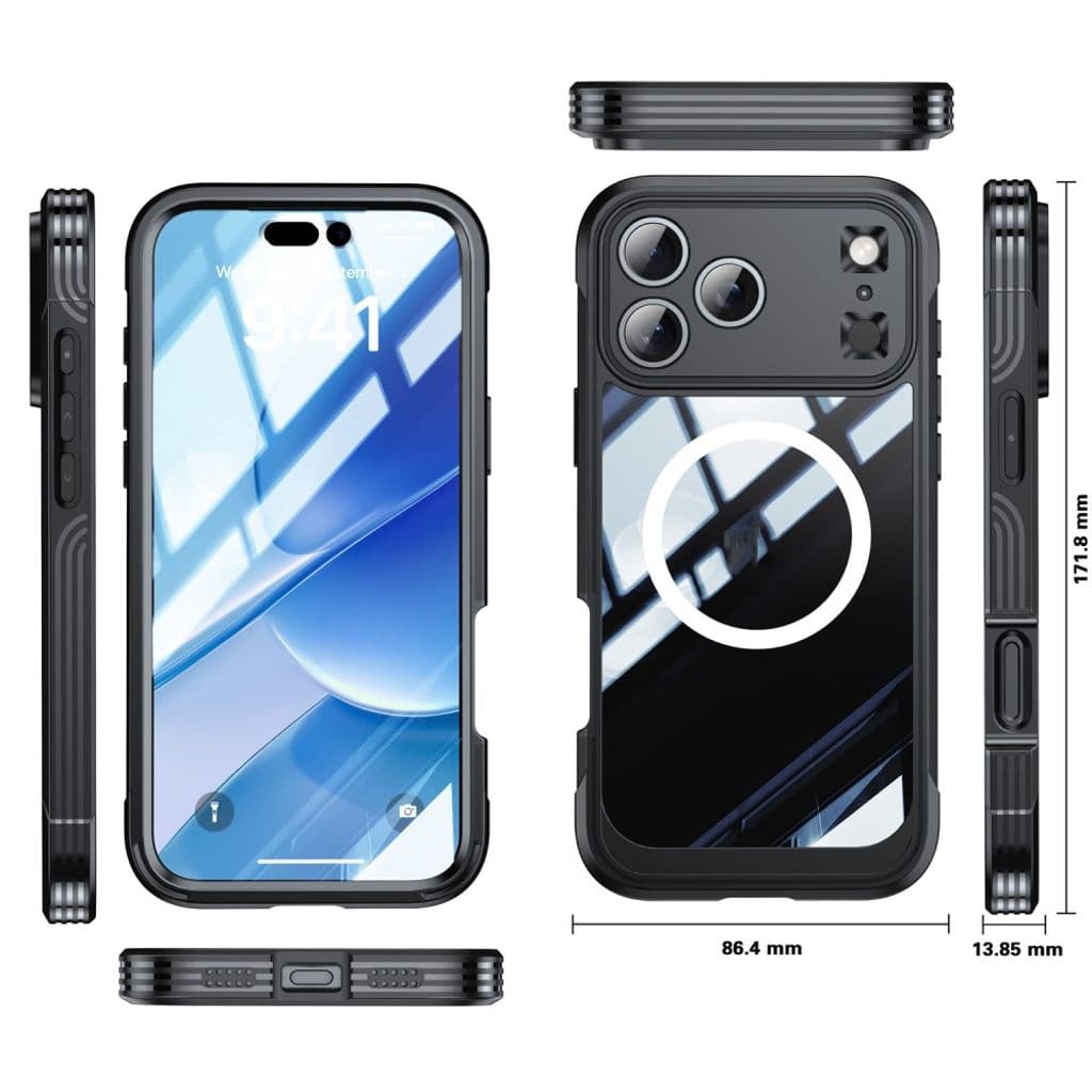 iPhone 17 Pro Skal + Skärmskydd - Svart - Bild 8