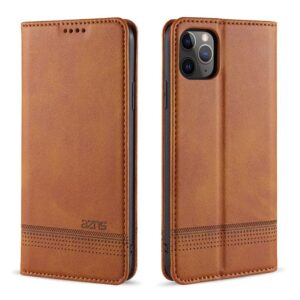 AZNS iPhone 12 / 12 Pro Fodral med Stativ - Brun