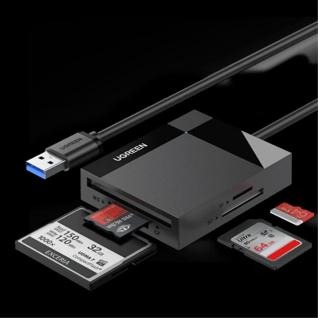 UGREEN SD/micro SD-minneskortläsare, USB 3.0, 50cm - Bild 2