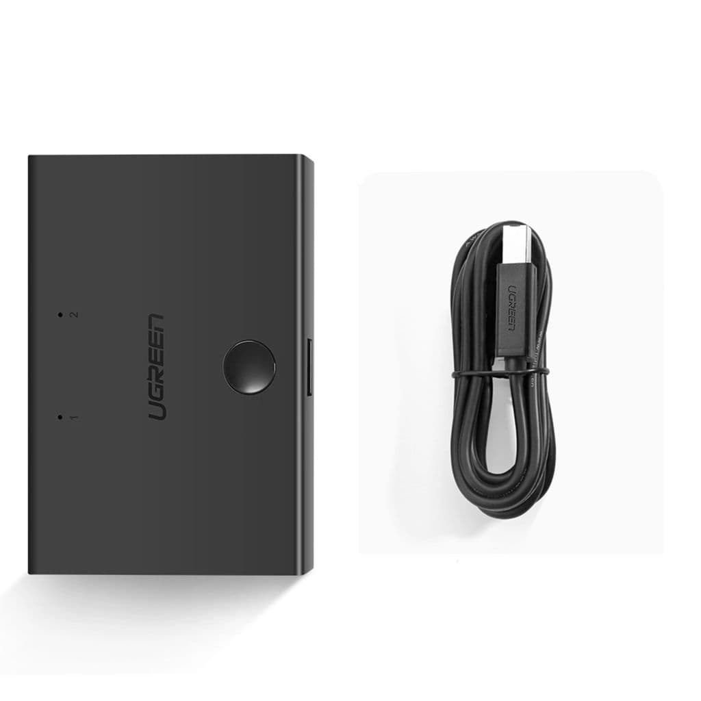 UGREEN USB 2.0 Switch USB-A till 2x USB-B - Svart - Bild 6