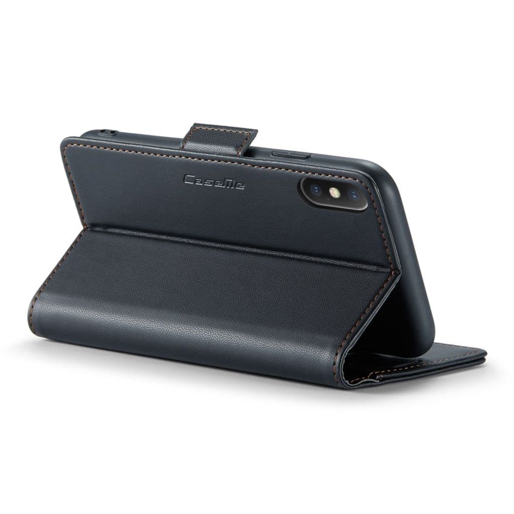 CASEME iPhone XS Max Plånboksfodral RFID-blockerande 3 Kortfack – Svart - Bild 4