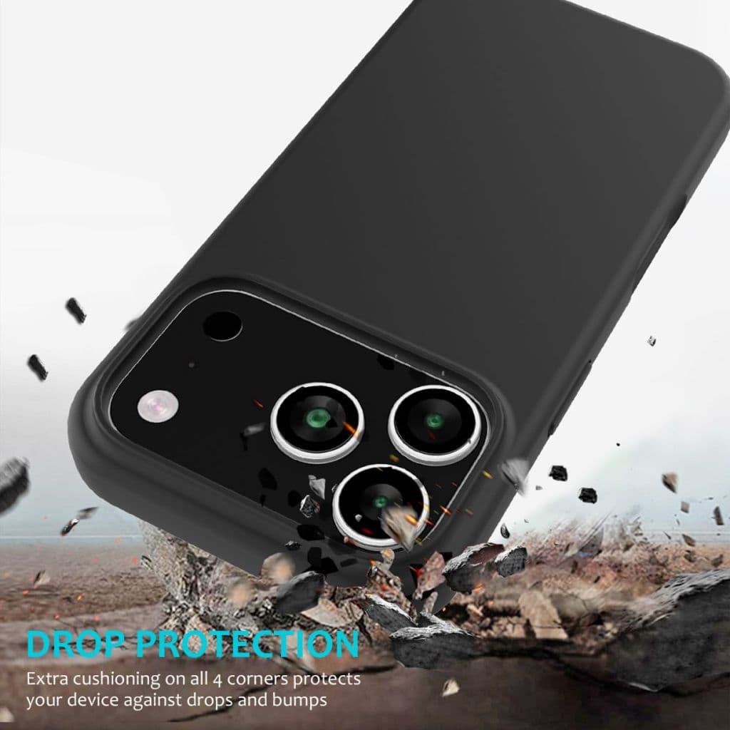 iPhone 17 Pro Silikonskal - Svart - Bild 3
