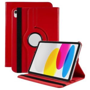 iPad A16 11" 2025/10.9" 2024 Fodral med roterande ställ - Röd