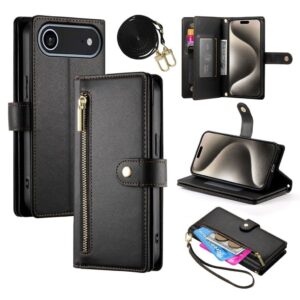iPhone Air Plånboksfodral med rem - Svart